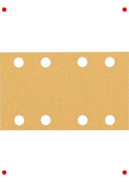 10 Adet Titreşimli Zımpara Kağıdı K80 (80X133MM)