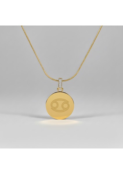 316L Altın Kaplama Yengeç Burcu Kadın Kolye – Zodyak Koleksiyonu fiyatları