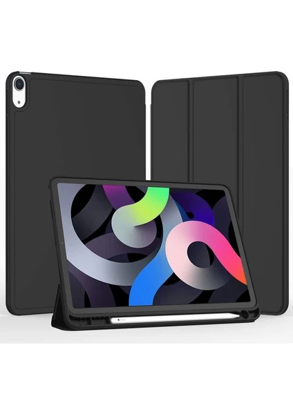 Apple iPad Air 11 M2 (2024) Kalemlikli Uyku Modlu Yatay Standlı Versa Smart Kılıf A2902 A2903 A2912