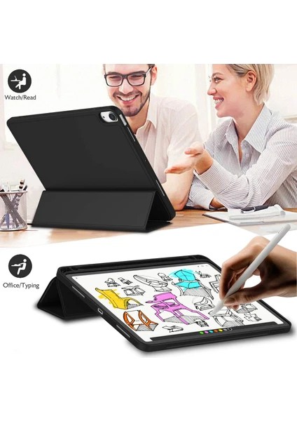 Apple iPad Air 11 M2 (2024) Kalemlikli Uyku Modlu Yatay Standlı Versa Smart Kılıf A2902 A2903 A2912 indirimleri