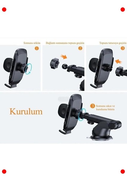 Otomatik Klipsli Uzun Kollu Telefon Tutucu fırsatları