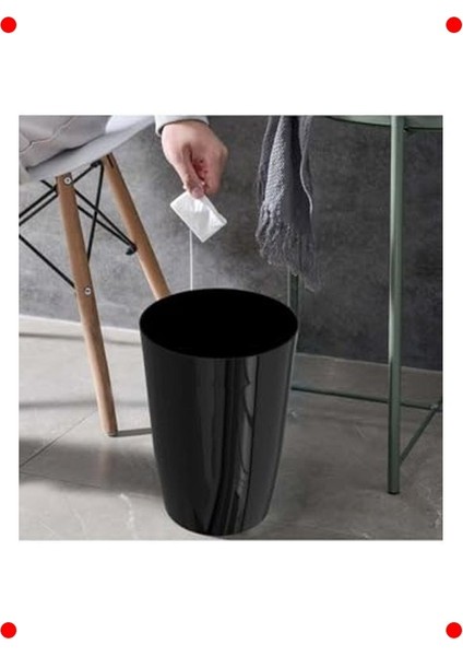 Siyah Çok Amaçlı Kapaksız Kova