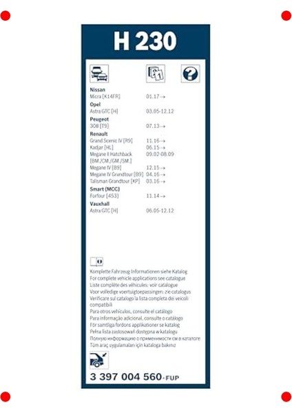 Arka Silecek Lastiği - Çeşitli Modellerle Uyumlu modelleri