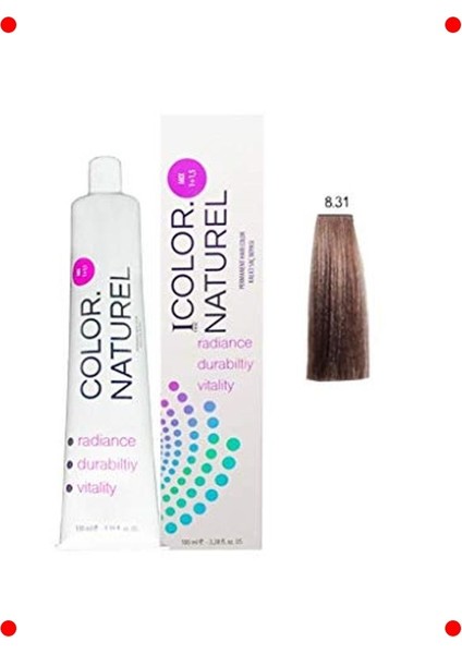 Kalıcı Saç Boyası - Açık Altın Küllü Kumral