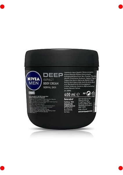 Erkeklere Özel Yoğun Nemlendirici El ve Vücut Kremi 400ML fiyatları