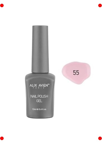 Açık Pembe Yoğun Renkli Jel Kalıcı Oje 12ML