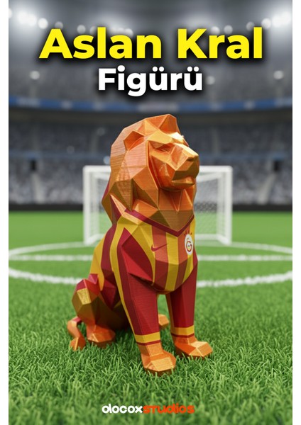 Dekoratif Masaüstü Aslan Figürü