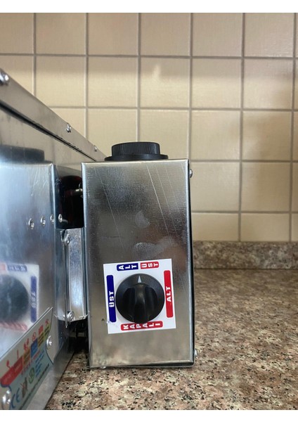 & Elis Concept Hamarat Xl Büyük Boy Çift Rezistans Pratik Fırın 2500W Bazlama Lahmacun Ekmek Pide Pizza Et Tavuk indirimleri