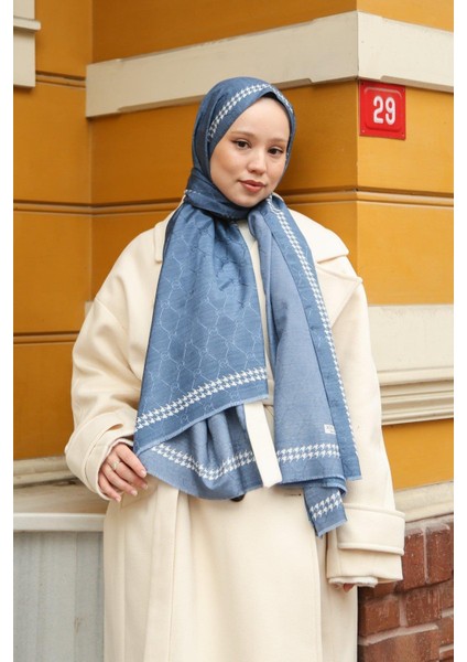 Premium Lux Original Monogram Şal (Ipek Vual, Özel Seri, Yüksek Kalite, Hafif, Rahat, Şık, Tesettür Giyim, Shawl, Hijab) indirimleri