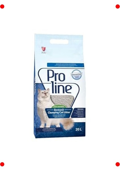 Bentonit Kedi Kumu 20 Litre - Yüksek Emiş Gücü