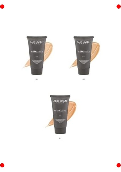 Ultra Kapatıcı Nemlendirici Fondöten SPF35 - 01 fırsatları