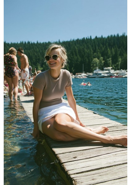 2'li Triko Emzirme Özellikli T-Shirt - Pembe & Gri fırsatları