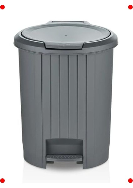 12 Litre Bas Aç ve Pedallı Şık Çöp Kovası