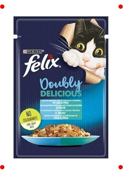 Somon & Sardalyalı Çifte Lezzet Kedi Yaş Maması 85GR