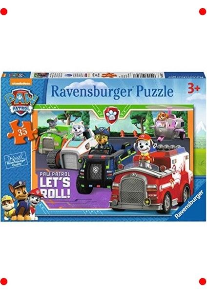 Paw Patrol Temalı 35 Parça Çocuk Yapbozu