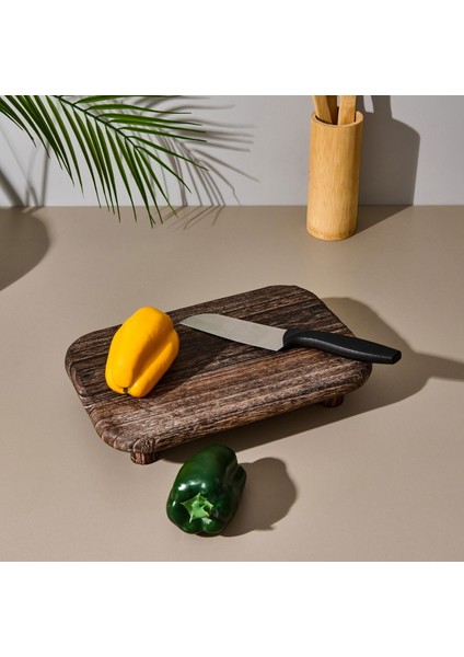 Mini Santoku Şef Bıçağı - Siyah - 25 cm