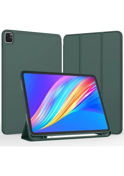 Apple iPad Pro 11 (2020) 2. Nesil Kalemlikli Yatay Standlı Versa Smart Kılıf A2228 A2068 A2230 A2237
