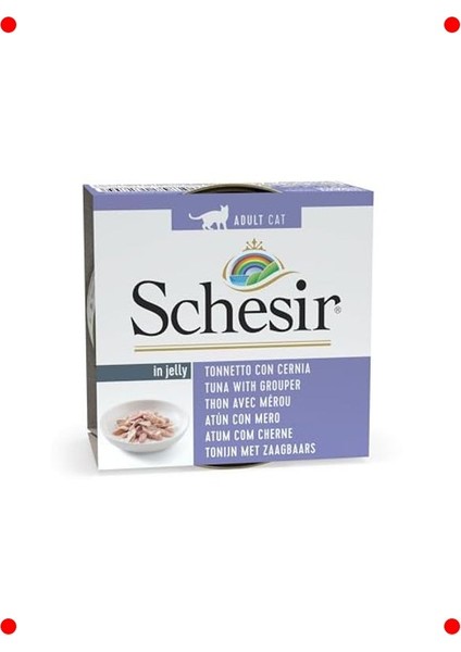 Yetişkin Kedi Konservesi | Ton Balığı ve Orfoz Jöleli 85G