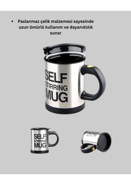 Yzlal Akıllı Kendi Kendini Karıştıran Termal Kupa – Paslanmaz Çelik fırsatları