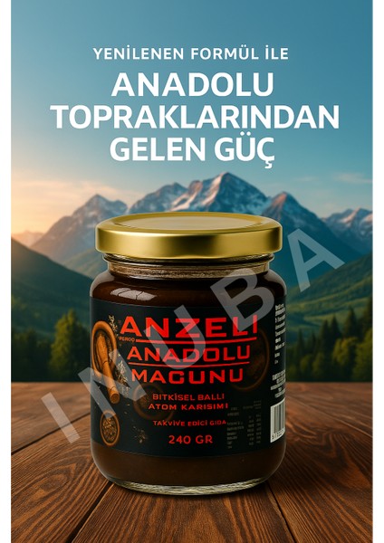 Tоros Anadоlu Bitkisel Ballı Atоm​ Karışım Macunu 240 gr (Yeni Formül)