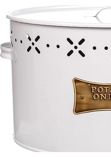 Metal Bölmeli Patates Soğan Kovası - Beyaz - 18 Lt fiyatları
