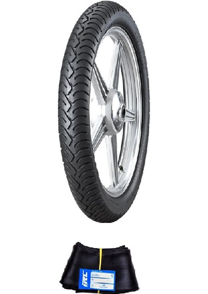 Irc 18 Jant 2.75-18 Tube Type (Iç Lastikli) Nf-22 Motosiklet Dış Lastiği + Irc 2.75/3.00-18 Iç Lastik Seti