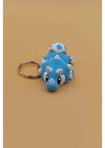 Sevimli Bebek Dinozor Figürlü Hareketli Anahtarlık Çanta Süsü Charm