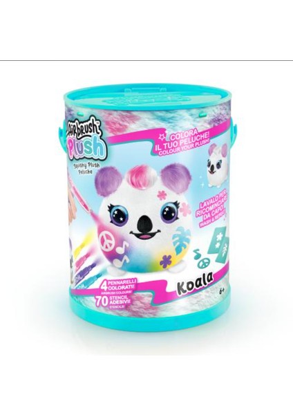Airbrush Plush Neon Boyanıp Yıkanabilen Peluş Koala