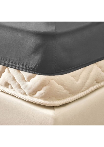 Soft Çift Kişilik Lastikli Çarşaf - Antrasit - 160X200 cm modelleri