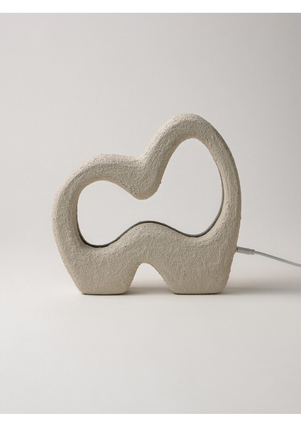 Alen Alçı Dokulu Dokunmatik LED Masa Lambası (21 x 22 Cm) fırsatları