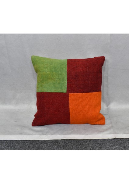 Yeni El Dokuma Patchwork Kırkyama Dekoratif Kilim Kırlent Yastık Kılıfı 6556 modelleri