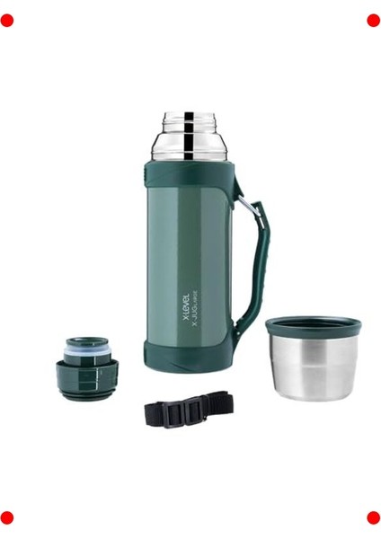 Paslanmaz Çelik Seyahat Termosu 1.2l - Yeşil fiyatları