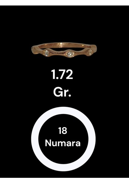 Zirkon Taşlı Dal Formlu 925 Ayar Rose Gümüş Yüzük modelleri