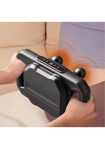 Nexoran®4 Başlıklı Masaj Tabancası - 12W Derin Doku & Kas Ağrısı Giderici, 20 Seviye & 6 Mod - Siyah modelleri