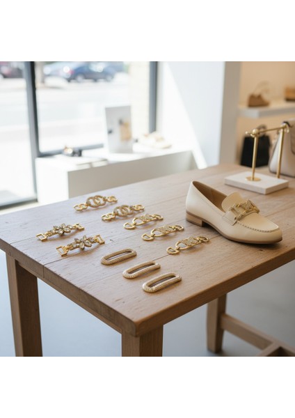 Rose Gold Metal Tokalar 4'lü Set - Çanta, Ayakkabı ve Kemer Süsleme Için Dekoratif Aksesuar fırsatları