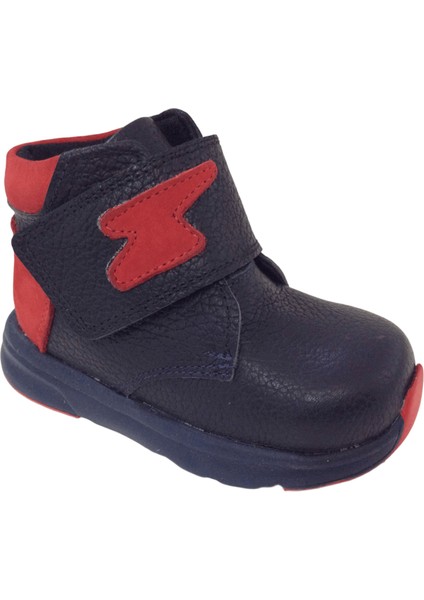 1001 Ridente Lacivert Kırmızı Süet Bebe Erkek Çocuk Bot % 100 Deri Kalın Tek Cırtlı fiyatları
