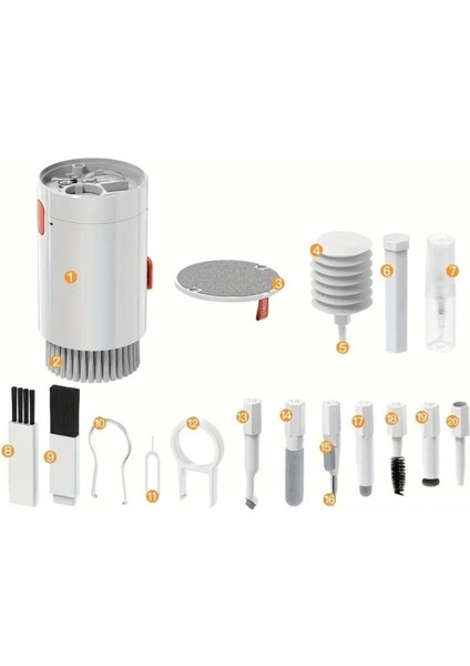 Nexoran® 20 Parça Çok Fonksiyonlu Bilgisayar Temizleme Seti Klavye Cep Telefonu Kablosuz Kulaklık Temizleme Kalemi Toz Alma Multi Temizlik Kiti 20IN1 modelleri