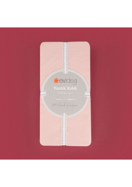 Soft Basic 2'li Yastık Kılıfı - Gülkurusu - 50X70 cm modelleri