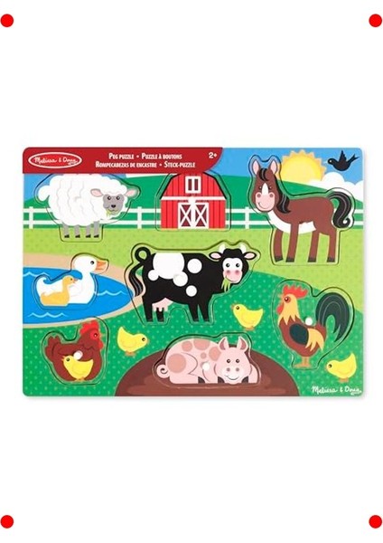 Ahşap Tutmalı Çiftlik Temalı Yapboz modelleri