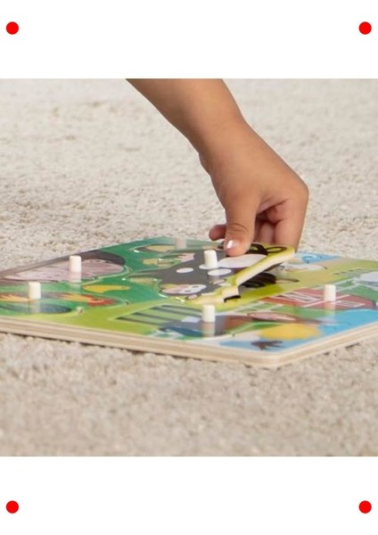 Ahşap Tutmalı Çiftlik Temalı Yapboz indirimleri