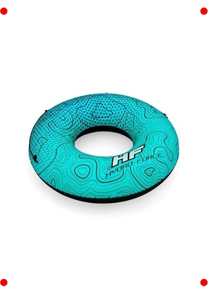 Nehir Tipi Şişme Simit - Yeşil 106X106X27 cm