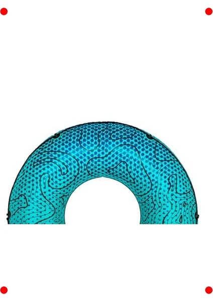 Nehir Tipi Şişme Simit - Yeşil 106X106X27 cm modelleri