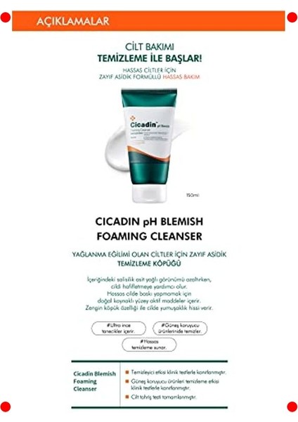 Yağlanma Karşıtı Yüz Yıkama Köpüğü 150ML fiyatları