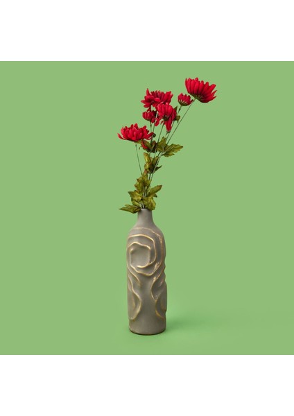 Deco Krizantem Dal Çiçek - Fuşya - 84 cm