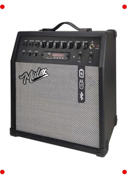 Taşınabilir Elektro Gitar Amfisi (50W, Usb, Bt) modelleri