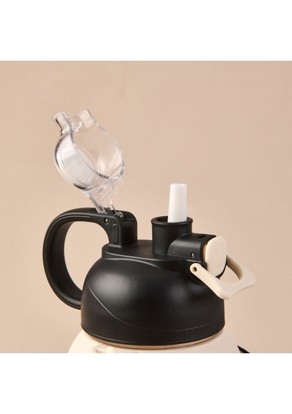 Polikarbon Figürlü Matara - Siyah - 1,1 Lt modelleri