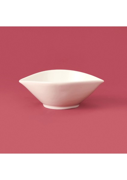 Yaprak Çerezlik - Beyaz - 11 cm