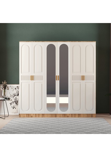 Dova 6 Kapaklı Eko Gardırop - Mdf Kapak fiyatları