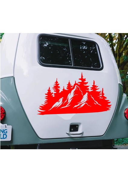 Dağ Orman ve Manzara Sticker - 4x4 Off Road Pickup Adventure - Araba Oto Karavan Sticker 02560 fiyatları