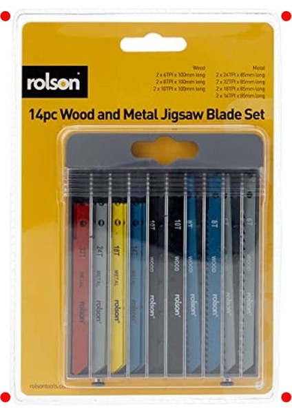 14 Parça Dekupaj Testere Bıçak Seti modelleri